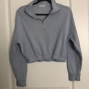 Light blue cropped long sleeve
